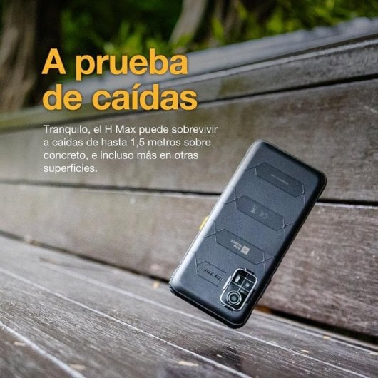 AGM H Max 4 Go 256 Go 6,56" LCD 90Hz 4G Dual SIM Batterie 10000mAh NFC IP69K Android 14 Noir