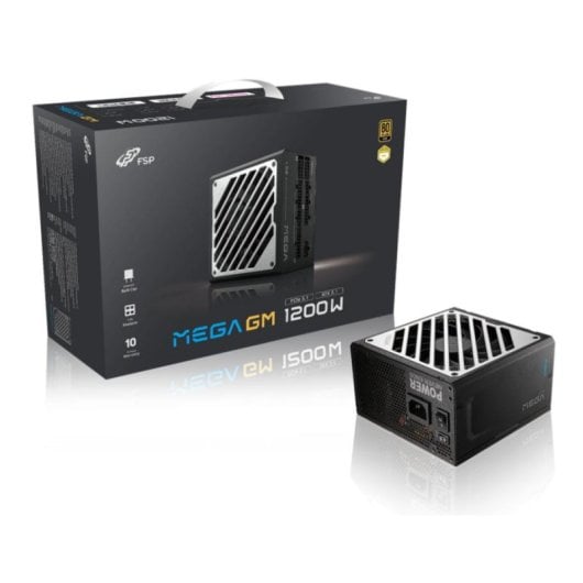 Fuente de Alimentación FSP MEGA-1200GM 1200W 80 PLUS Gold totalement modulaire