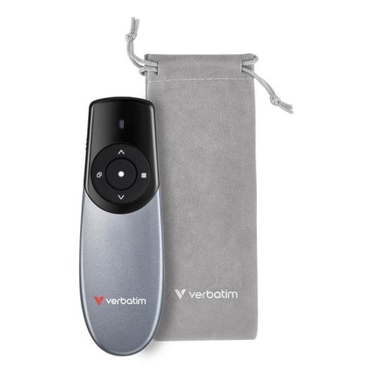 Pointeur sans fil Verbatim 32365 RF 100 m laser rouge USB aluminium