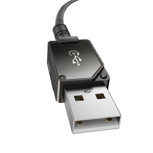 USB Kabel Baseus 1m Schwarz Irrompible USB-A auf iP 2,4A 480Mbit/s