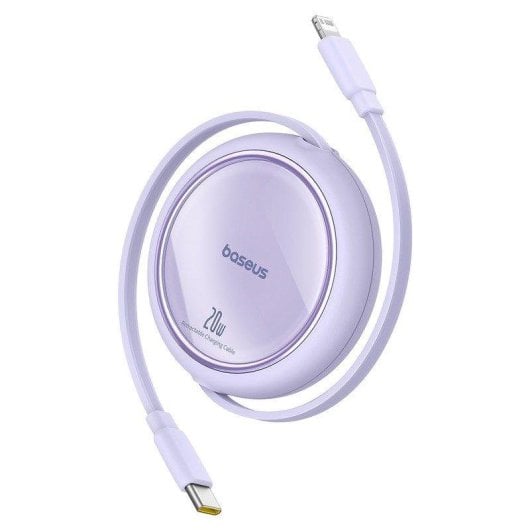 Ladekabel Baseus Free2pull 1 m 20 W USB-C auf iP Lightning Lila