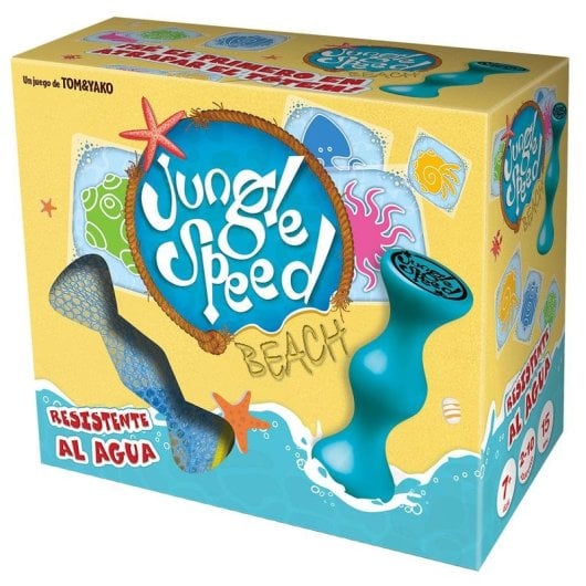 Kartenspiel Asmodee Jungle Speed Beach mit Totem Reisevariante 2-10 Spieler