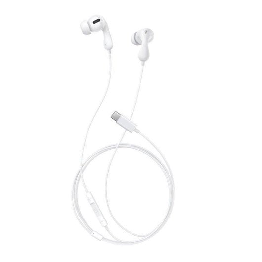 Auricolari Baseus Encok Cz20 con cavo USB-C per chiamate e musica bianchi