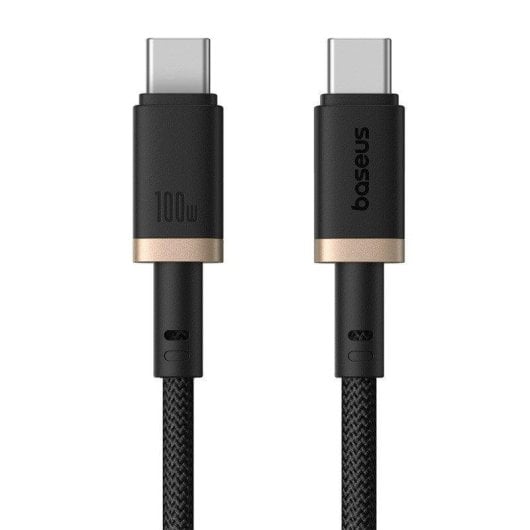 Ladekabel Baseus Dura USB-C auf USB-C 100 W 1 m Schwarz Gold