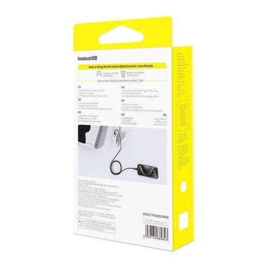 Ladekabel Baseus Dura USB-C auf USB-C 100 W 1 m Schwarz Gold