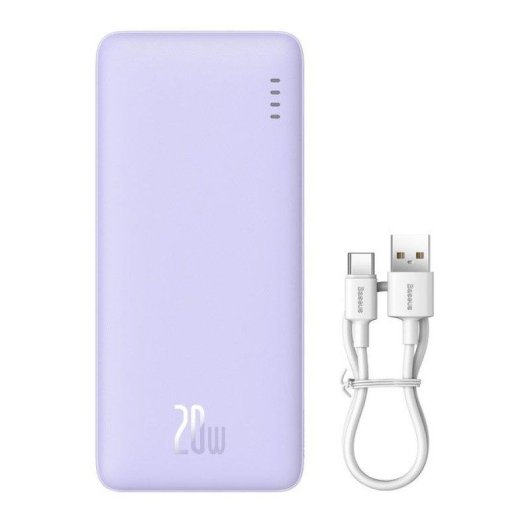 Batterie externe Baseus Airpow PPAP20K 20000 mAh Power Delivery 20 W Violet