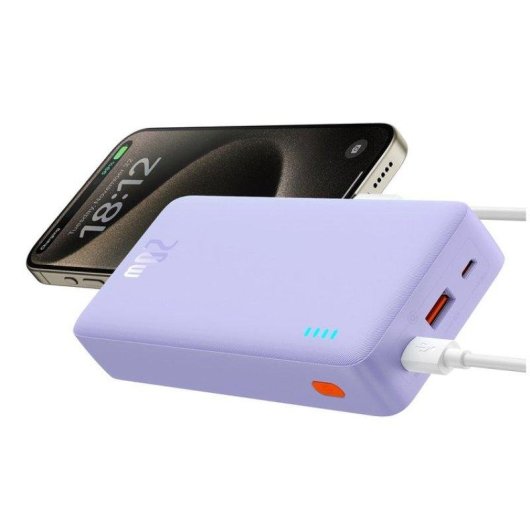 Batterie externe Baseus Airpow PPAP20K 20000 mAh Power Delivery 20 W Violet