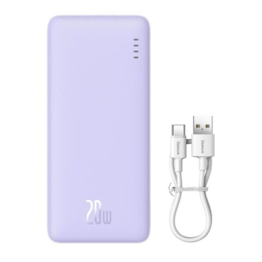 Batterie externe Baseus Airpow PPAP20K 20000 mAh Power Delivery 20 W Violet