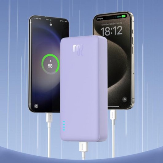 Batterie externe Baseus Airpow PPAP20K 20000 mAh Power Delivery 20 W Violet