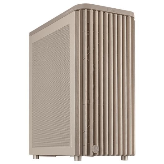 Boîtier Asus Proart PA401 Wood Mesh PWM Beige ATX bois gestion câbles