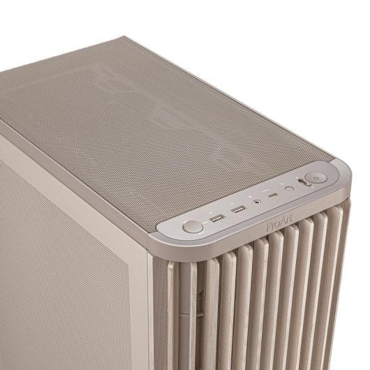 Boîtier Asus Proart PA401 Wood Mesh PWM Beige ATX bois gestion câbles