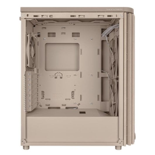 Boîtier Asus Proart PA401 Wood Mesh PWM Beige ATX bois gestion câbles