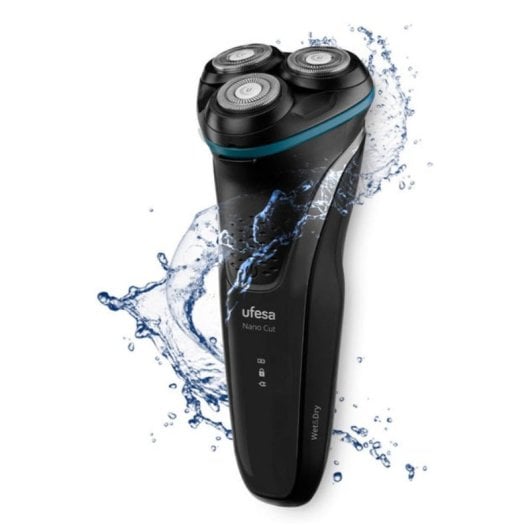 Rasoio Ufesa Flex Nano Cut Rotazione Nero Waterproof IPX7 70min USB-C