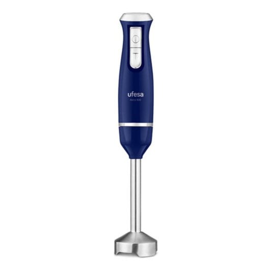 Licuadora de mano Ufesa Astro 800 800W acero inoxidable azul turbo cuchillas desmontables