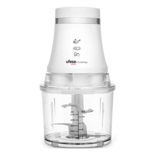 Elektrische Zerkleinerer Ufesa 70506147 400W 0,5L Edelstahlklingen 2 Geschwindigkeiten