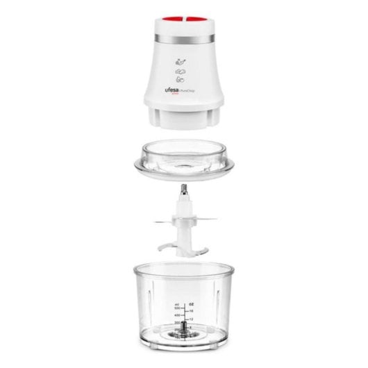 Elektrische Zerkleinerer Ufesa 70506147 400W 0,5L Edelstahlklingen 2 Geschwindigkeiten