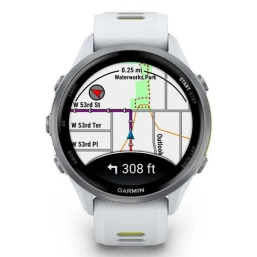 Garmin Forerunner 970 Bluetooth GPS Wifi 47mm AMOLED Titane Blanc S Oxymètre Pulsomètre Sommeil