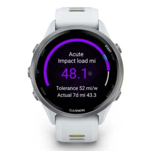 Garmin Forerunner 970 Bluetooth GPS Wifi 47mm AMOLED Titane Blanc S Oxymètre Pulsomètre Sommeil