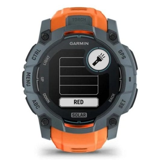 Garmin Instinct 3 Solar GPS 50mm MIP Naranja M/L Pulsómetro SpO2 Resist. Agua 10ATM