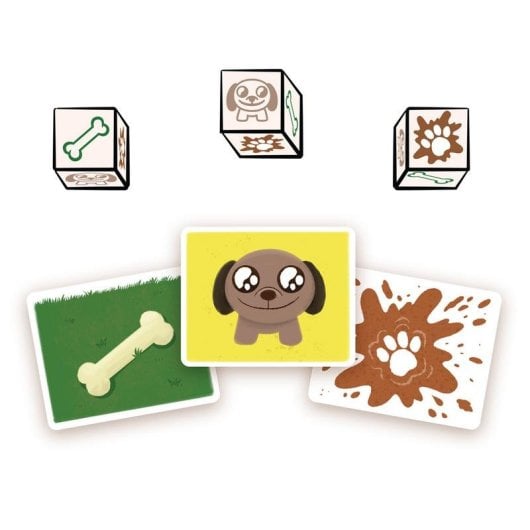 Jogo de Cartas Asmodee Exploding Kittens EKIYLST01ES com Dados e Copo em Forma de Cão