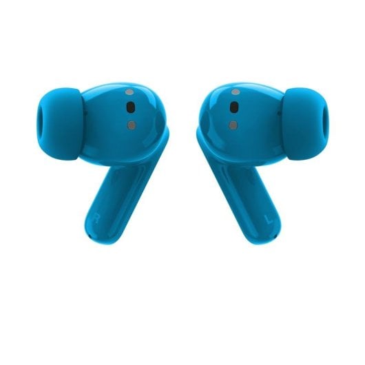 Auricolari Motorola Moto Buds Bass True Wireless Bluetooth con Cancellazione Attiva del Rumore, microfono triplo, resistenti all'acqua, blu