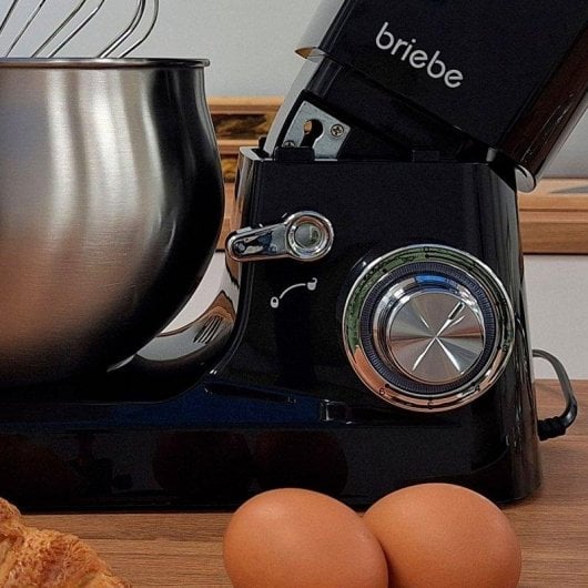 Küchenmaschine Briebe KM1164 5L Schwarz 1800W LED Touch 6 Stufen Pulsfunktion