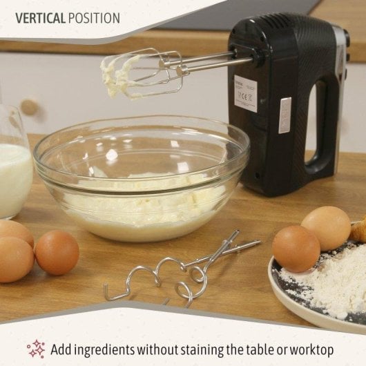 Handmixer Briebe HM1174BLK 400W 5 Stufen Turbo Funktion Schwarz