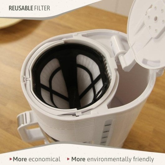 Kaffeemaschine Filter Briebe CM1171WHT 1,25L 10 Tassen Tropfstopp Automatik Weiß