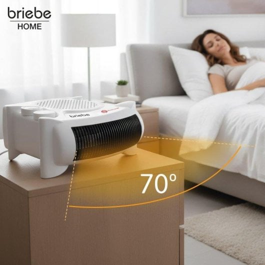 Aquecedor Briebe HT1181 Baixo Consumo 2000W Ar Quente e Frio Termostato Branco