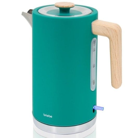 Bollitore Briebe KT1165GRE 1,7L Acciaio Inox Nordic Design Verde 2200W Wireless