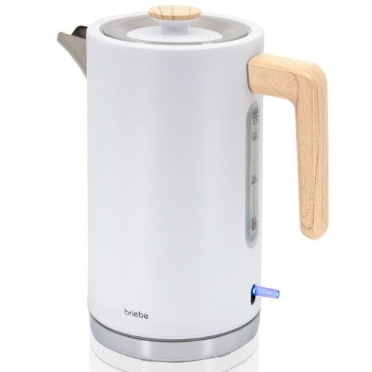 Bollitore elettrico Briebe KT1165WHT 1,7L 2200W Acciaio Inox Nordic Design Bianco