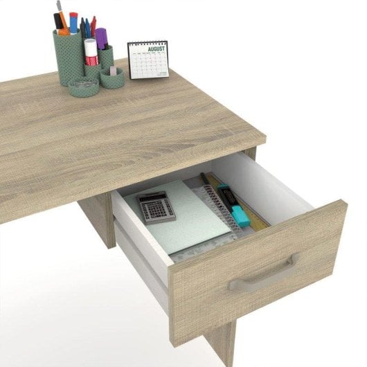 Schreibtisch Briebe Prakt 75x90x50cm 1 Schublade Eiche Cambrian