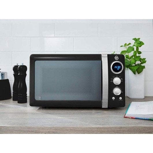 Mikrowelle Swan SM22030lbneu 20 Liter 800W Retro Design Auftaufunktion