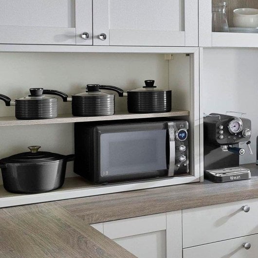 Mikrowelle Swan SM22030lbneu 20 Liter 800W Retro Design Auftaufunktion