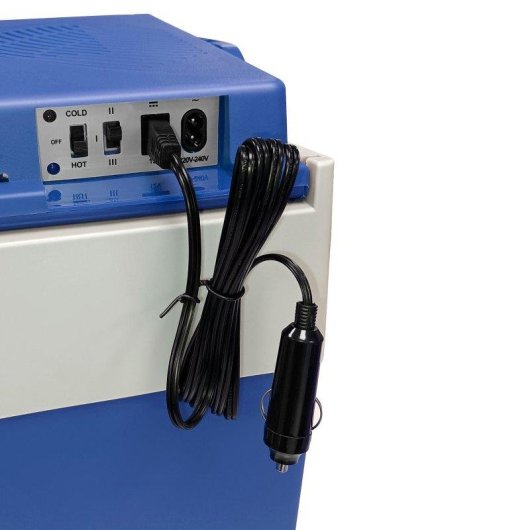 Glacière portable Briebe 03899 28 L Bleu Gris double alimentation 12V 220V