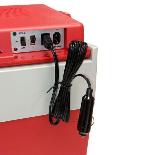 Glacière portable Briebe CF1153RED 28L thermoélectrique rouge 12V 220V poignée pliable