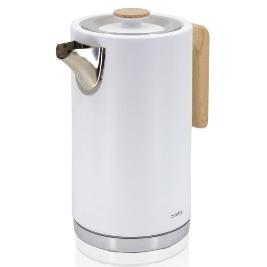 Briebe SKT1167WHT broodrooster 2 brede sleuven 870 W 6 standen, waterkoker 1,7 L, wit