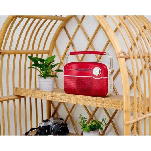 Radio Thomson RTS450BTR Bluetooth 5.4 FM/AM Rétro Vintage Batterie Solaire