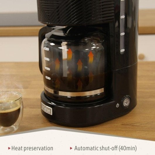 Haushaltsset Briebe SKT1178BLK Elegance Toaster Wasserkocher Kaffeemaschine Schwarz