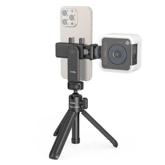 Kit para vlogger Smallrig 4367 VK-30 trípode compacto con luz LED y soporte smartphone