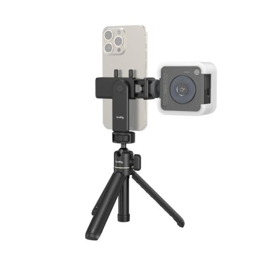 Kit para vlogger Smallrig 4367 VK-30 trípode compacto con luz LED y soporte smartphone