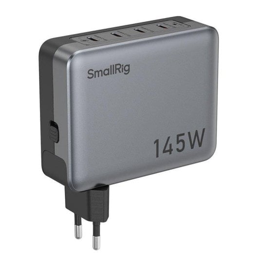 Adaptador de corriente Smallrig 4748 4 puertos USB-C 145W carga rápida universal