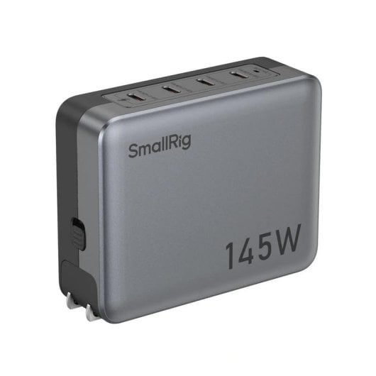 Adaptador de corriente Smallrig 4748 4 puertos USB-C 145W carga rápida universal