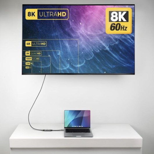 Adaptador de vídeo USB-C para HDMI 8K HDR10+ 20 cm Startech