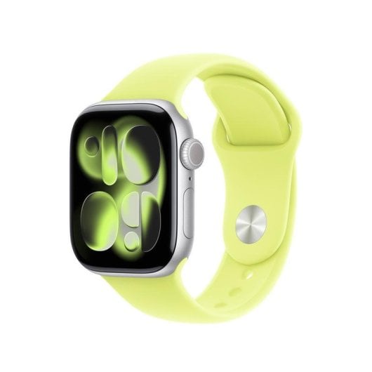 Bracelet Apple MFGD4ZM/A Jaune Fluoroélastomère M/L pour Apple Watch 38-42mm