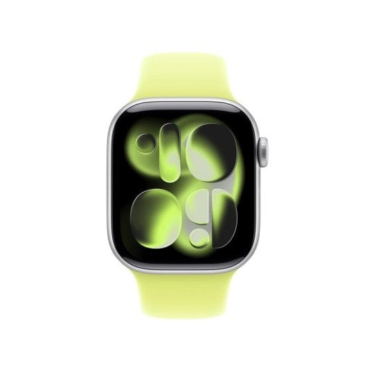 Bracelet Apple MFGD4ZM/A Jaune Fluoroélastomère M/L pour Apple Watch 38-42mm