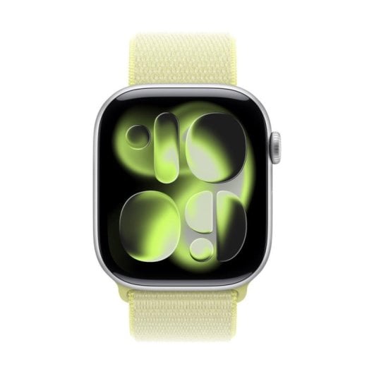 Bracelet Apple MFFL4ZM/A Loop Sport Néon Jaune Taille Unique Compatible Watch 44-49mm
