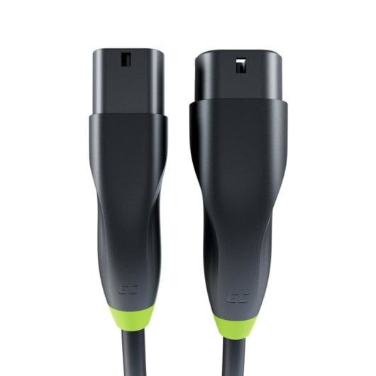 Green Cell Evkabgc03 Ladekabel für Elektrofahrzeuge, Schwarz, Typ 2, 3,5 m