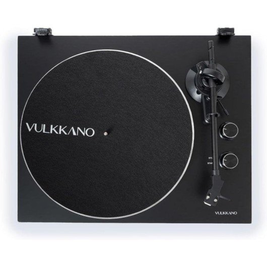 Tocadiscos Vulkkano TD10 Tracção Correia Prévio Phono Integrado Madeira