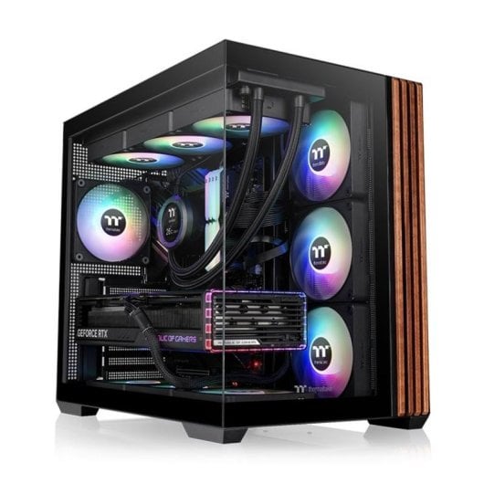 Caja PC Thermaltake View 380 ARGB Cristal Templado Midi Tower ATX Negra
